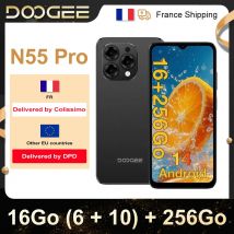 Doogee-smartphone N55 Pro, 6,56 pulgadas, 90 Hz, IPS, 6 GB de RAM, 256 GB, batería 5150 mAh, Android