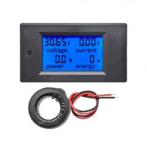 100a AC 80-260V digitale LCD-Anzeige Voltmeter Ampere meter Watt meter Leistung Energie zähler Volt Tester Anzeige Leistungs messer geschlossen ct