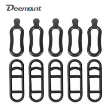 10/5 pz Fascia Gel per Faro Della Bicicletta Lampada Posteriore Manubrio Post Mount HA CONDOTTO LA Luce Della Torcia Supporto Bungee Cinghie di Gomma Elasticizzate