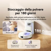 NARWAL Freo S Robot Aspirapolvere Lavapavimenti, 8000Pa, Pulizia Efficace a 8N, Stazione di Svuotamento Automatica da 3.5L