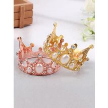 Small Metal Crown Doll Decorations; Retro Style Baby Doll Dress Accessories; Fashion Headwear.