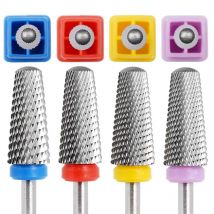 5 in 1 punte da trapano per unghie in acciaio al tungsteno fresa per trapano elettrico per unghie macchina per manicure accessori per lime per unghie punta da trapano