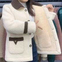 2026New Cashmere Outwear Female  Autumn Winter Velvet Padded Coat Mother's Fur Jacket Women Long Large Size Cotton Padded Parkas