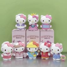 Heißer Cartoon Anime Figuren Sanrio Hallo Kitty Peripherie Modell Action Figur Spielzeug Desktop Dekoration Ornament Geschenk Für Kinder