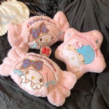 Sanrio Cartoon My Melody Kopfstütze Rückenkissen Autositz Gefüllte Anime Little Twin Stars Wurfkissen Sofa Bett Wohnkultur Mädchen