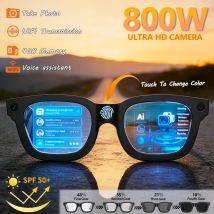 2026 gafas inteligentes HD foto vídeo OpenAI registro traducción lentes fotocromáticos táctiles Bluetooth llamada música gafas multifunción