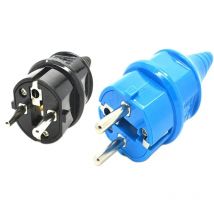 Deutschland Frankreich Erdung Industrie Wasserdicht EU Verkabelung Netzstecker 16A Elektrische AC Stromkabel Stecker Adapter Konverter Blau Schwarz