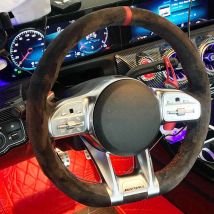 Auto lenkrad abdeckung rutsch festes Wildleder Original Lenkrad geflecht für Mercedes-Benz AMG GEL G63 C43 E53 S63 Autozubehör