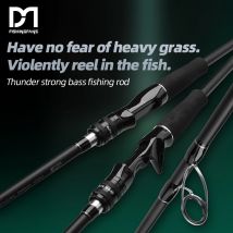 FISHINGFANS ORCA SUPER HARD XXH HIGH CARBON EVA HANDLE EXTRA HARD SPINNING CASTING SNAKEHEAD FISH FISHING ROD