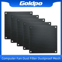 5PCS 80 millimetri 90 millimetri 120 millimetri 140 millimetri Tagliabile Nero PVC Ventola del PC Filtro Antipolvere Caso Computer Maglia di Raffreddamento Ultra Fine copertura antipolvere