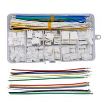 JST XH 2,54 mm Steckverbinder-Set mit 22 AWG vorgekrimpten Silikonkabeln XH2,54 männlich weiblich Steckdosen Steckergehäuse 2 3 4 5 6 Pins