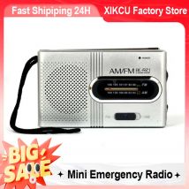 Mini radio tascabile di emergenza Radio FM AM Altoparlante incorporato Ricevitore radio a batteria Il miglior lettore per passeggiate a casa senior