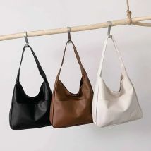 Modische und minimalistische Retro-Umhängetasche, Handtasche, lässiger Pendeltrend, große Tragetasche