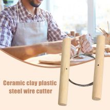 Wooden Cutting Wire for Clay Pottery Sculpture Modeling Making Toot xqmg Pottery Ceramics Tools Arts Crafts Sewing Home Garden