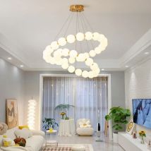 Nordic Ring Kronleuchter Leuchte LED Acryl Blase Anhänger Lampe für Wohnzimmer Schlafzimmer Wohnkultur