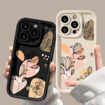 Ästhetische Abdeckung für iPhone 11 Fall iPhone 12 13 14 15 Pro max x xr xs max 7 8 plus se Soft TPU stoß feste Telefon Stoßstange