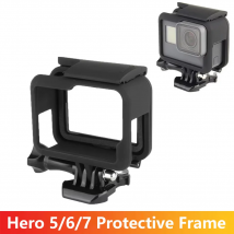 Hero 5/6/7 Telaio protettivo Custodia in plastica portatile Gabbia per GoPro Hero 5 6 7 Accessori per action camera neri