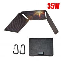 Pannello solare portatile da 35 W con 1 porta USB 1 tipo C Pannello solare ETFE a ricarica rapida pieghevole, per uso esterno, caricatore del telefono
