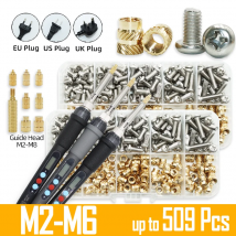 Wärme Set Einsatz Lötkolben Spitze Kopf M2 M3 M4 Hot Melt Einsätze Mutter Messing Schraube Eingebettet Gewinde Einsetzen Kit Kunststoff 3d Druck