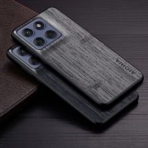 Custodia per Motorola Moto Edge 60 Pro Fusion Neo coque modello in legno di bambù Custodia in pelle funda per telefono per custodia Moto Edge 60 Fusion