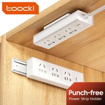 Toocki fissatore per ciabatta autoadesivo a parete supporto per spina a fila libera autoadesiva per cucina Home Office