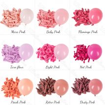 10/20/30Pcs Różowe Balony Urodzinowe 5/10/12inch Hot Pink Maca Candy Jasnoróżowy Balon Lateksowy na Urodziny Ślub Baby Shower Dec