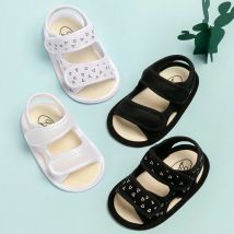 Meckior Sommer Baby Flats Canvas Garten Sandalen Kleinkind Sandale Blume Weiche Baumwolle Gepolsterte Anti-Rutsch Krippe Schuhe First Walker