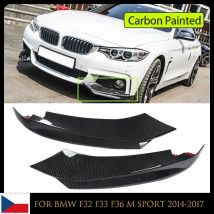 MagicKit 	For BMW F32 F33 F36 428i 435i M-Tech Front Bumper Splitter Lip Carbon Look auto parts 2014 2015 2016 2017
