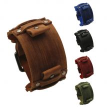 Schwarz Braun Rot Blau Grün 22mm Lederarmband 24mm Uhrenarmband Herrenarmband Vintage-Schmuck