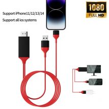 Adattatore AV digitale TV via cavo HDTV 1080P per cavi compatibili da iPhone a HDTV per iPhone 8 7 8plusX XR XS 11 per iPad Mini Air Pro