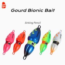 1pc Angel köder Kürbis Eisenplatte Blei Fisch Bionic Köder Seefischerei Schwimm boot Angeln Kabeljau Boot Angeln liefert Zubehör