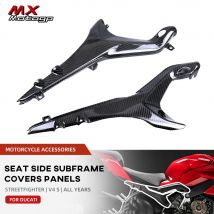 Per DUCATI Streetfighter V4 V4S 2019-2023 pannelli laterali del sedile del motociclo in fibra di carbonio Kit carenatura copertura del telaio accessori di protezione