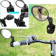 1/2 stücke Fahrrad rückspiegel 360 Grad verstellbarer drehbarer Lenker Spiegel Weitwinkel Fahrrads piegel Fahrrad Rückspiegel