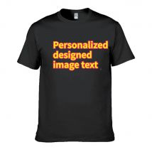 Individueller T-Shirt-Druck, professionell, mit Ihrem eigenen Text, Foto, personalisiert, Premium-Geschenke, Shirt, EU-Größe, Baumwolle, Herren, Damen, T-Shirt