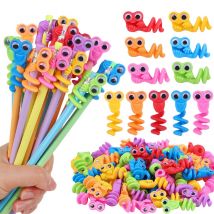 10-30Pcs Big Eye Pencil Tops Pen Cap Stress Relief Sensory Toy Kids Birthday Party Favors Goodie Pinata Filler Christmas Gifts