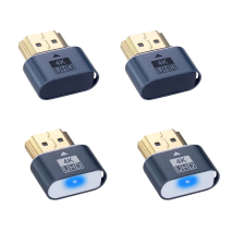 2PCS HDMI-compatible Dummy Plug EDID Display Emulator Graphics Card Adapter for BTC Mining 4k@60Hz 1080P@120Hz Virtual Monitor