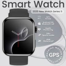 2025 New Men Watch Series Smart Watch GPS Track NFC Heart Rate IP68 Waterproof HD Bluetooth Call Sports Fitness S11 Smartwatches