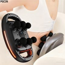 Electric Massage Gun 6-Headed 9 Modes Professional Deep Tissue Muscle Relaxation for Body Leg Back Full Body Massage Fascia Gun