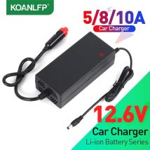 12,6 V 5A 8A 10A Auto-Lithium-Ionen-Batterieladegerät 12 V Lithium-Konstantspannung Konstantstrom für Auto-Zigarrenanzünder-Ladegerät