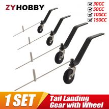 Tail Landing Gear with Wheel 30CC 50CC 100CC 150CC for RC Fix Wing Model Airplane