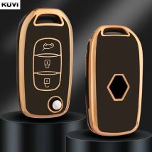 Kuvi für Renault Kadjar Captur Megane Sandero Stepway Logan Clio 5 Arkana 2020 2021 TPU Auto Flip Schlüssel Fall Abdeckung Schlüssel Schutz