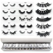 Bulk Items Wholesale Mink Lashes 3D Fluffy Wispy 12mm-20mm Eye Lashes Natural Soft Fluffy False Eyelashes 500 Styles Available