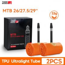 ThinkRider 2PSC Ultralight Bike Inner Tube 26 27.5 29 Inches MTB Bicycle TPU Material Tire 45mm French Valve Super Light