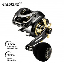 GKA300 Baitcasting-Rolle mit Magnetbremse, 9,5 kg/22 lb Bremskraft, 9+1 BB, 6,4:1 Übersetzung, Einhand-Bremsklicker, Angelrolle