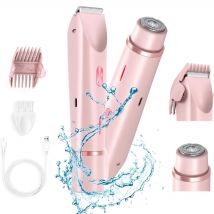 Neue 2-in-1 Dual Head Rasierer Haar Trimmer Elektrische Rasierer Nass Trocken Schmerzlos Rasierer Maschine Haar Remoer Für Frauen Körper private Bereiche