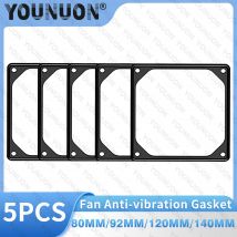 5PCS 80mm 90mm 92mm 120mm 140mm Anti-vibrazione Ventola In Silicone Guarnizione Riduzione Del Rumore Silenziatore Guarnizione Pad Per PC Case Del Computer ventola