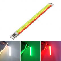 Dropshipping 115x10mm Rot Grün Weiß 3-farbe 5V COB Streifen LED Licht Tricolor Lampe für gesicht Anerkennung Dekoration Signal Licht