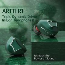 ARTTI R1 3D Best Wired HIFI In Ear IEMs auricolare Triple Dynamic Driver Stereo Hi-res Hi Fi Monitor Headphon cavo staccabile