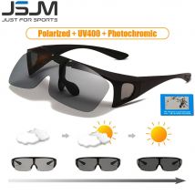 Jsjm neue klassische hoch klappbare polarisierte Sonnenbrille Männer photo chrome Angeln fahren Sonnenbrille Nachtsicht fahren Brillen Gafas
