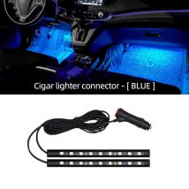Luce al Neon per auto luce del piede LED decorazione d'interni retroilluminazione accendisigari USB atmosfera lampada accessori per veicoli